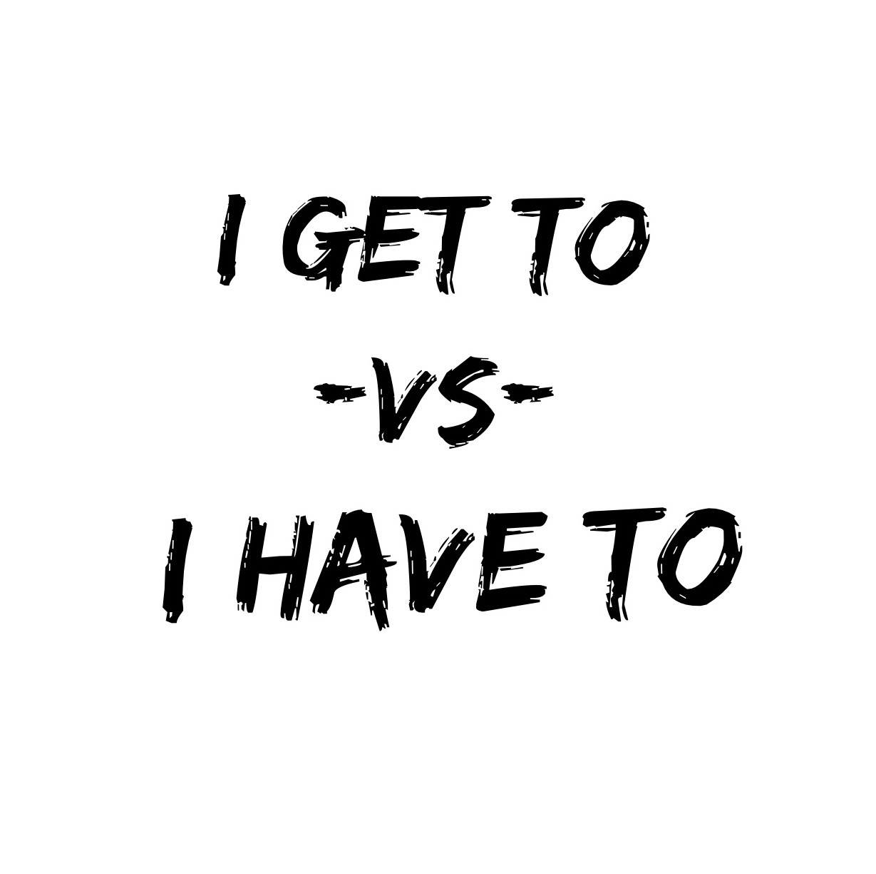 "I get to" vs "I have to" - how modifying the meaning you associate to one simple word can have a dramatic impact on your quality of life.